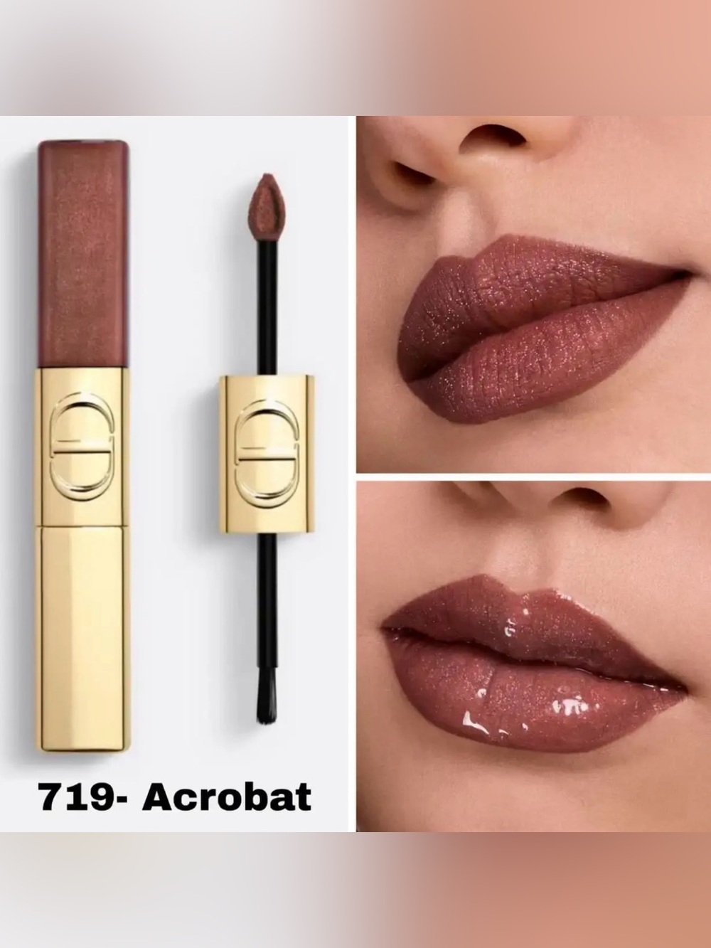 Dior - Rouge Dior Sequin Liquid Duo Holiday Limited Edition 719 Acrobat